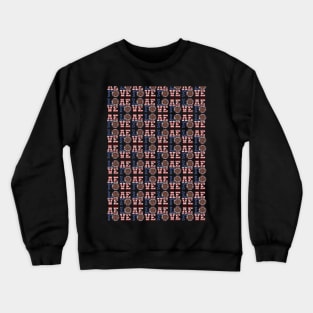 American love all over print Crewneck Sweatshirt